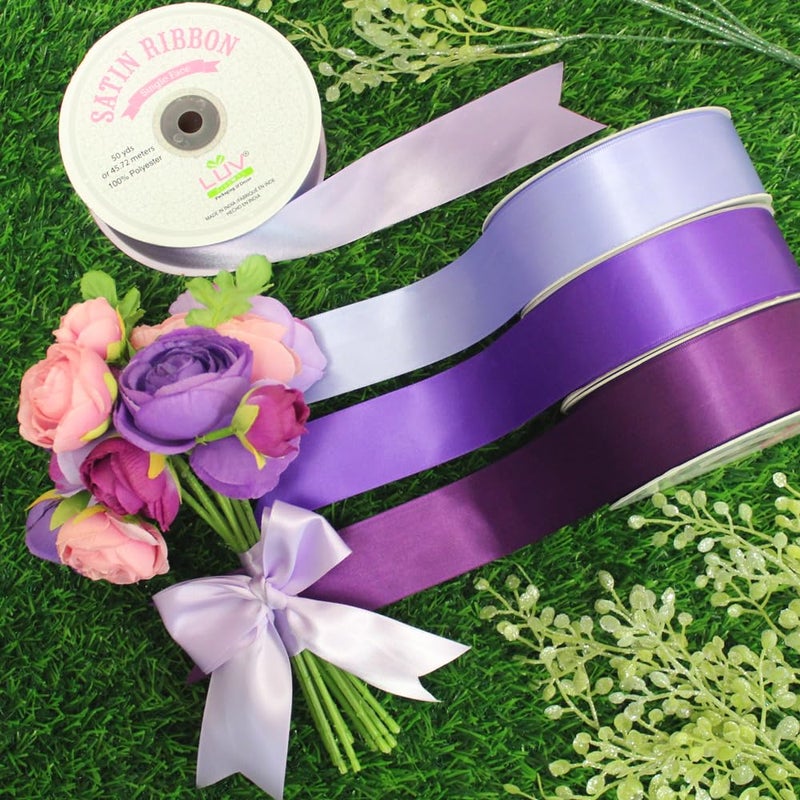 LUV RIBBONS Creative Ideas Satin Single Face 1.5" Inch Ribbon x 50 Yards,for Gift Wrapping Crafts Wedding Decoration Bows Bouquet Floral Arrangement - Image 5
